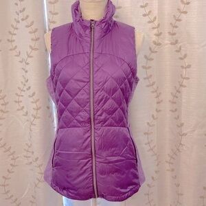 🌹Lululemon puffer vest women’s magenta / purple zip down quilted sleeveless